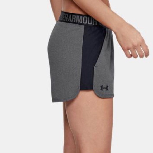 🦃Under Armour Play Up 2.0 Shorts Black and Gray - Picture 6 of 8